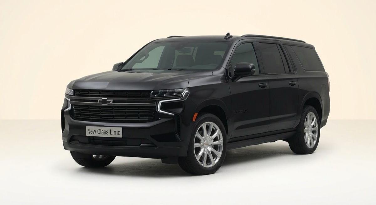 Black Chevrolet Suburban from the New Class Limo fleet